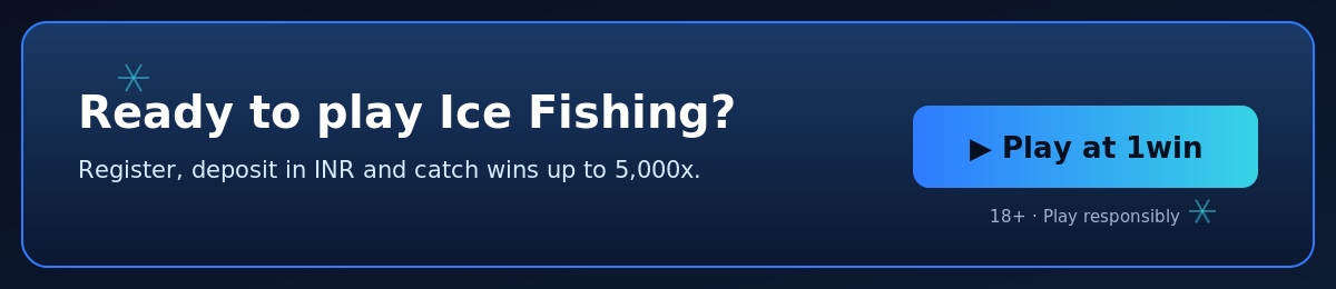 Play the Ice Fishing game for real money at 1win India